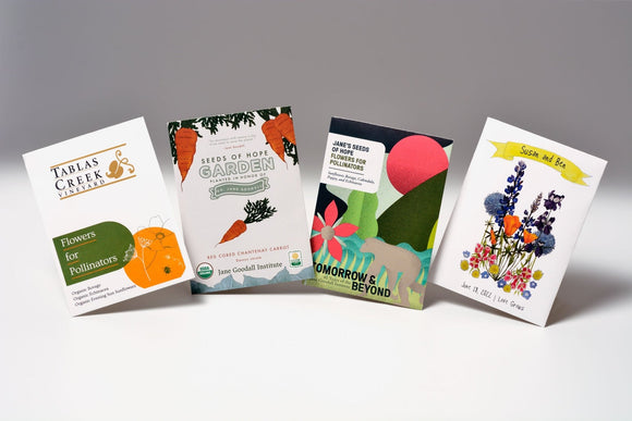 Custom White Label Organic Seed Packets - The Living Seed Company